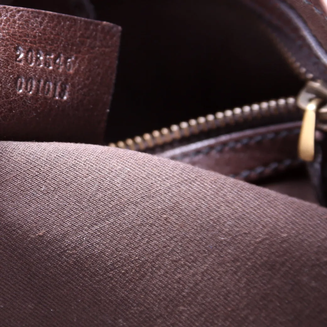 203546 GG Canvas Jockey Medium Tote