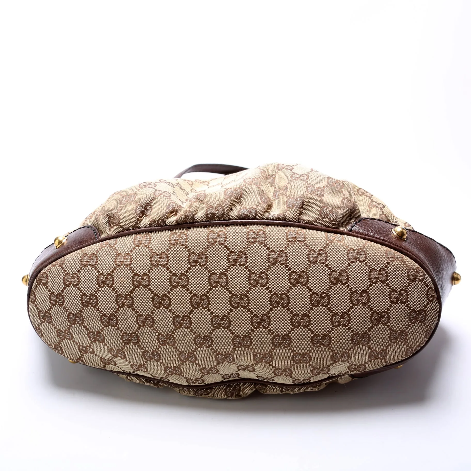 203546 GG Canvas Jockey Medium Tote