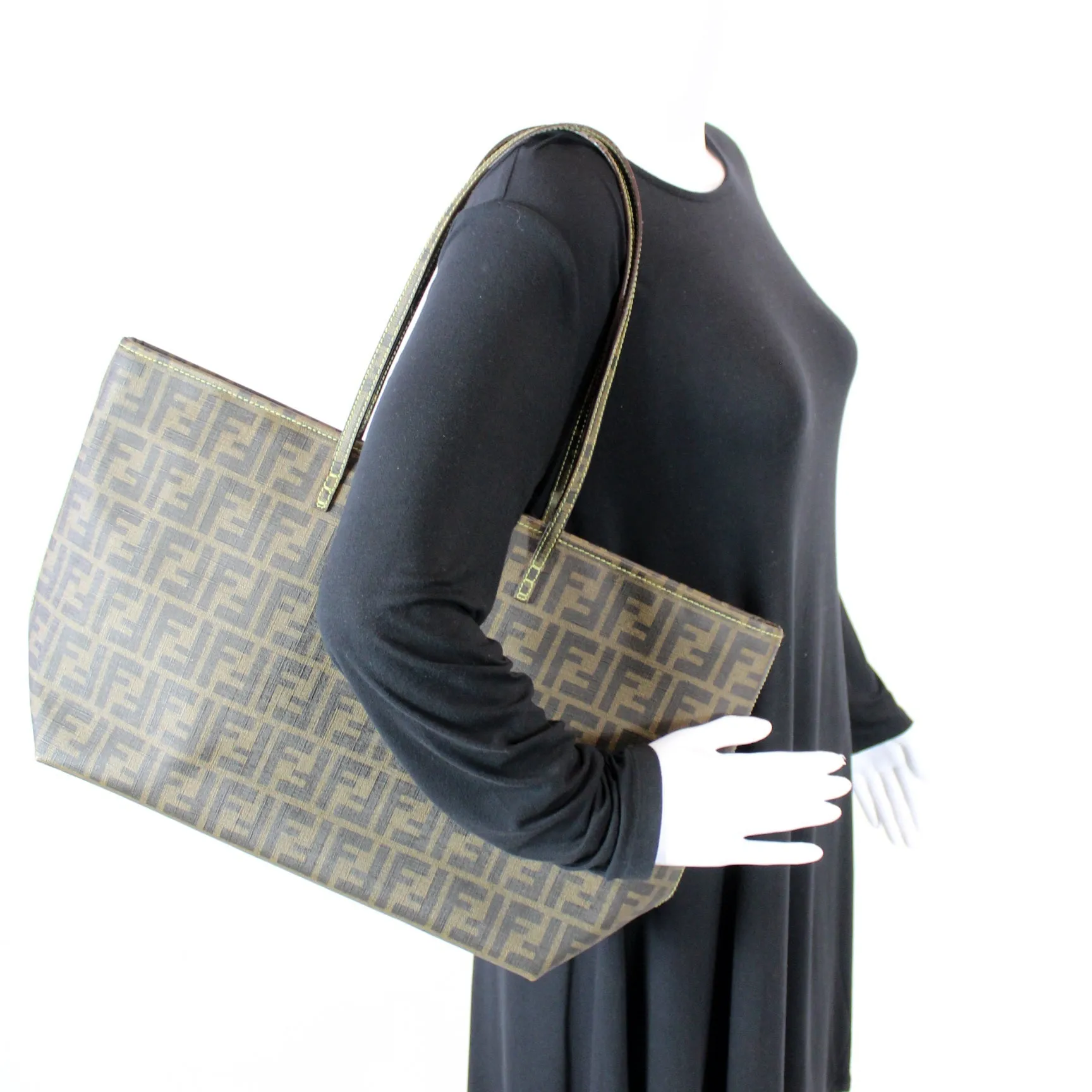 8BH185 Coated Zip Tote