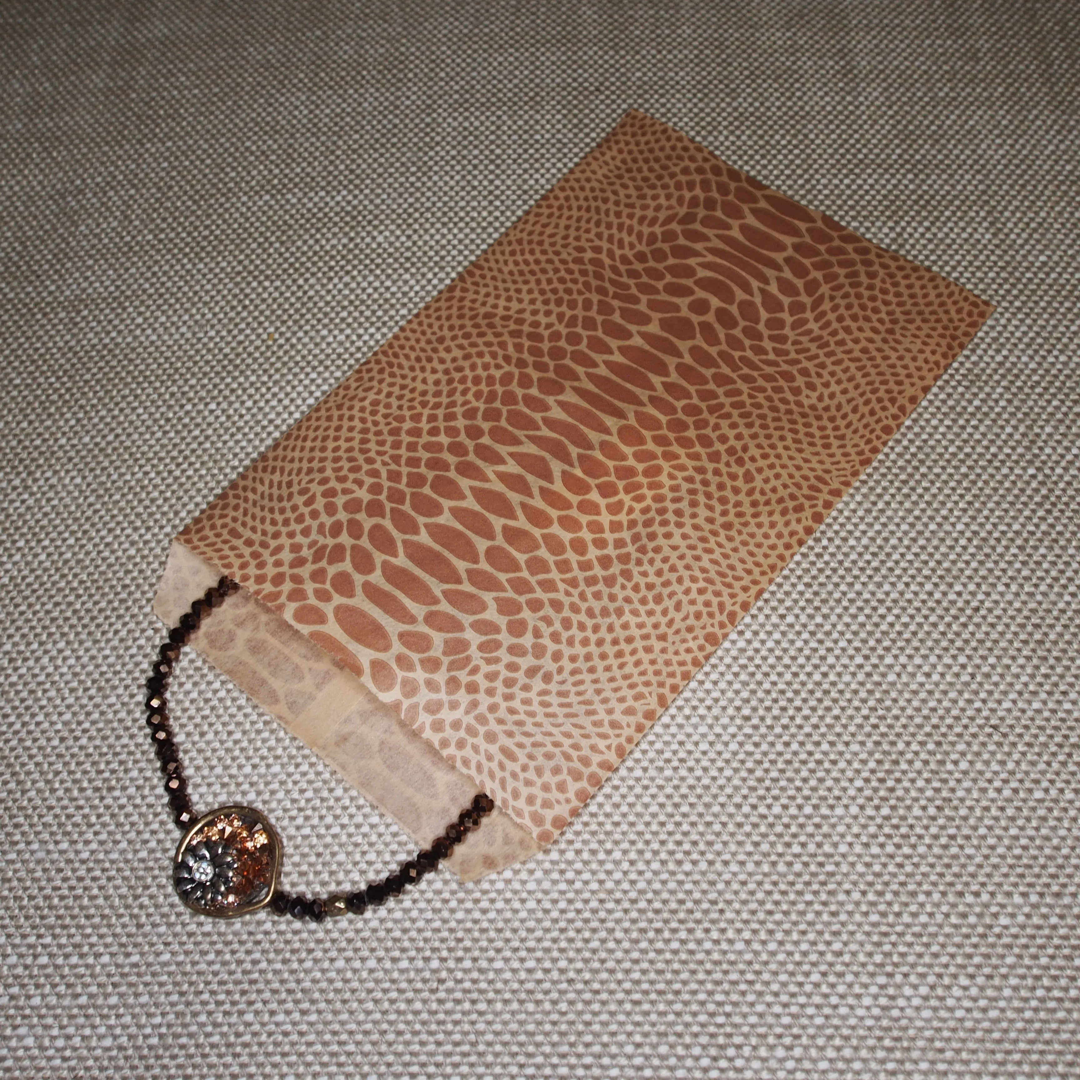 Animal Pattern Flat Paper Bags -100Bags/Pack - multiple colors & sizes available