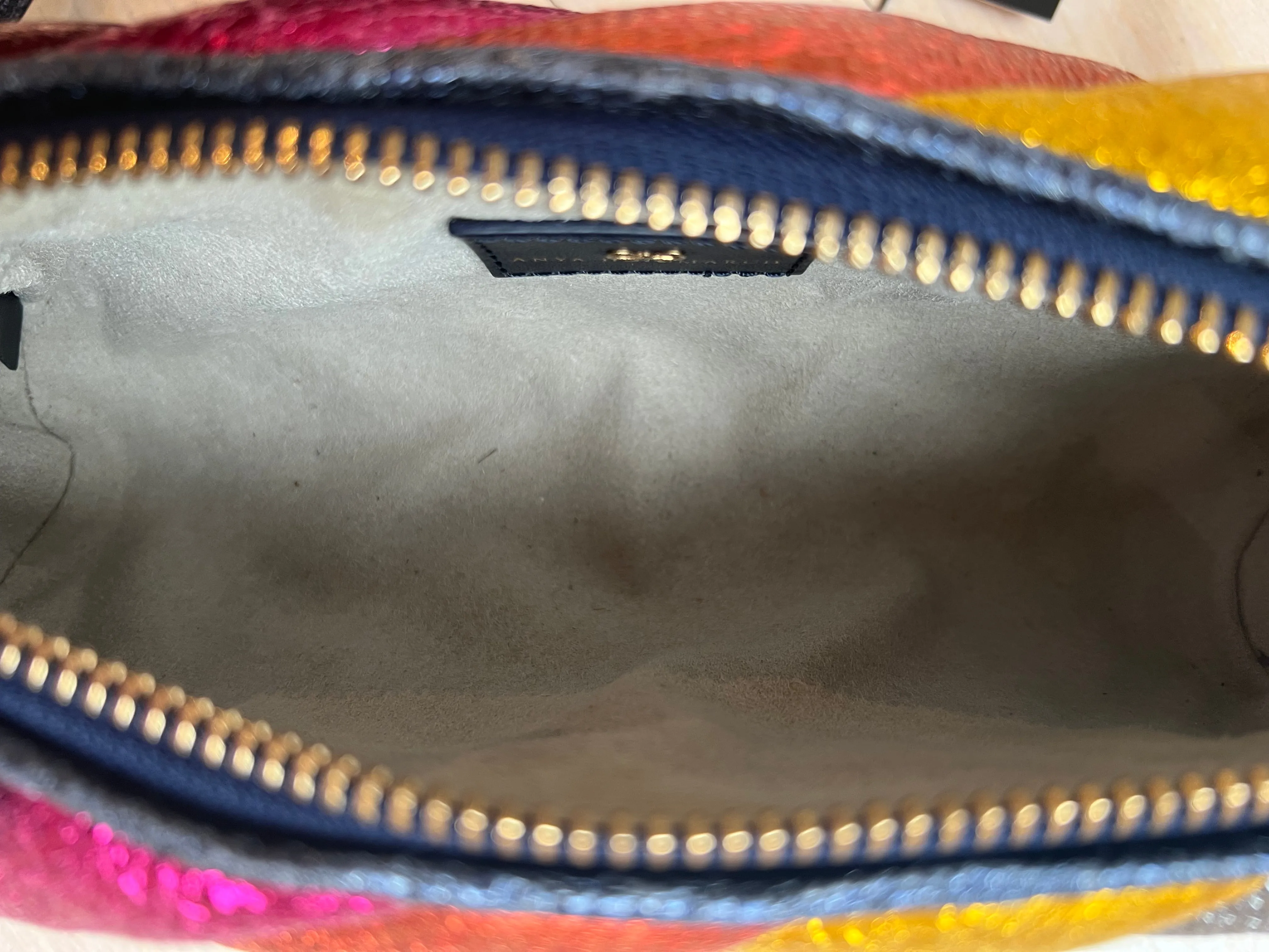 Anya Hindmarch Marshmallow Twist Metallic Bag