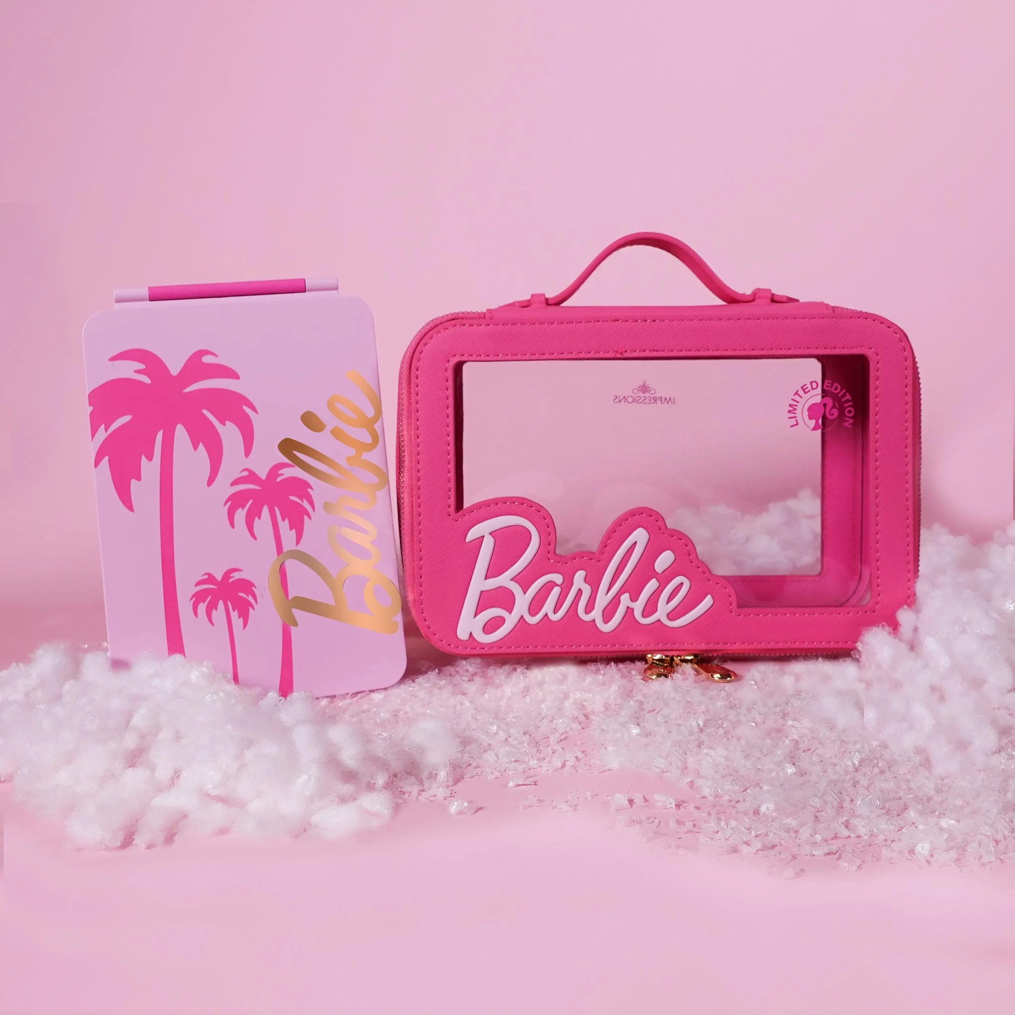 Barbie™ Makeup Carry Case   TouchPad Mini Makeup Mirror Bundle
