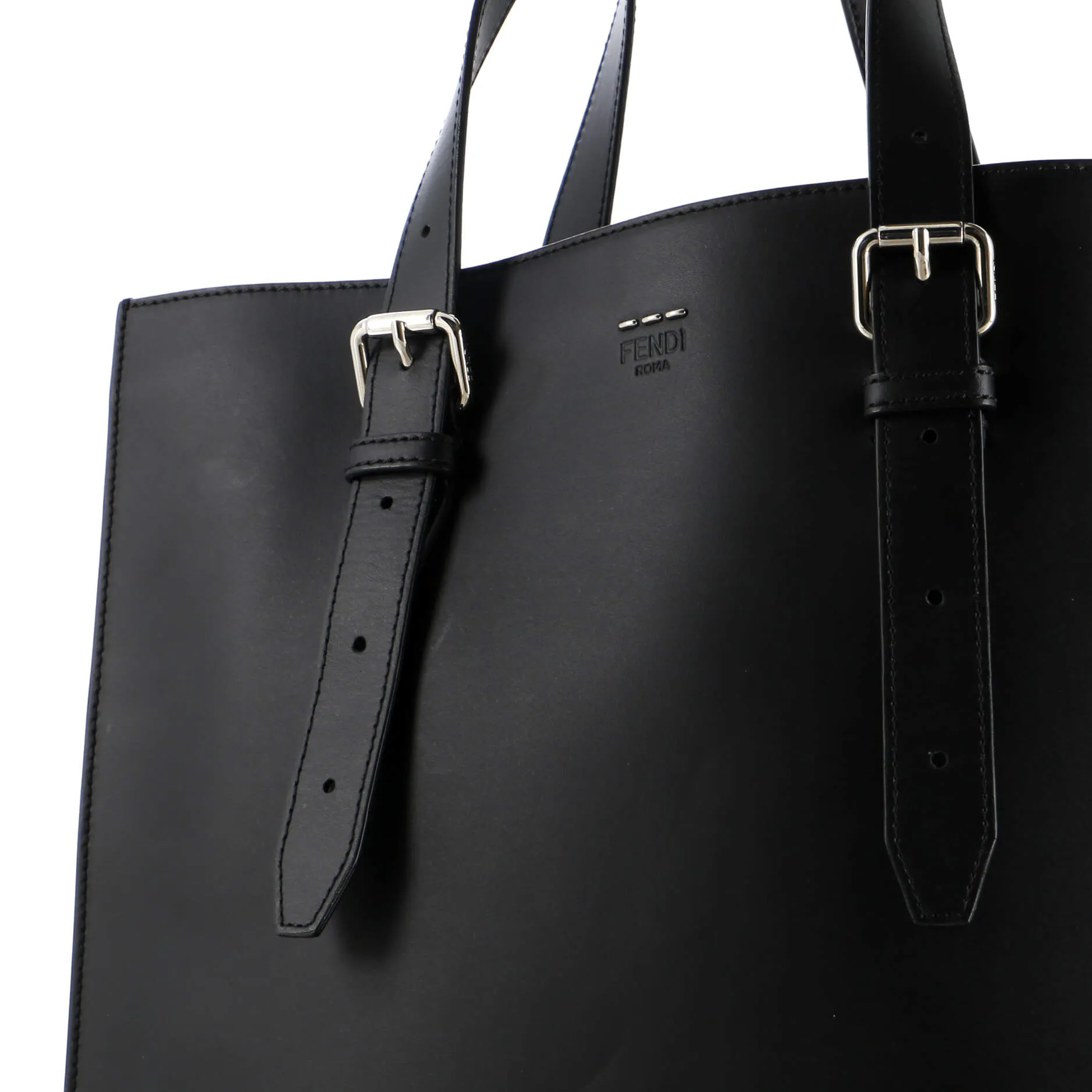 Belted Shopper Tote Leather Tall
