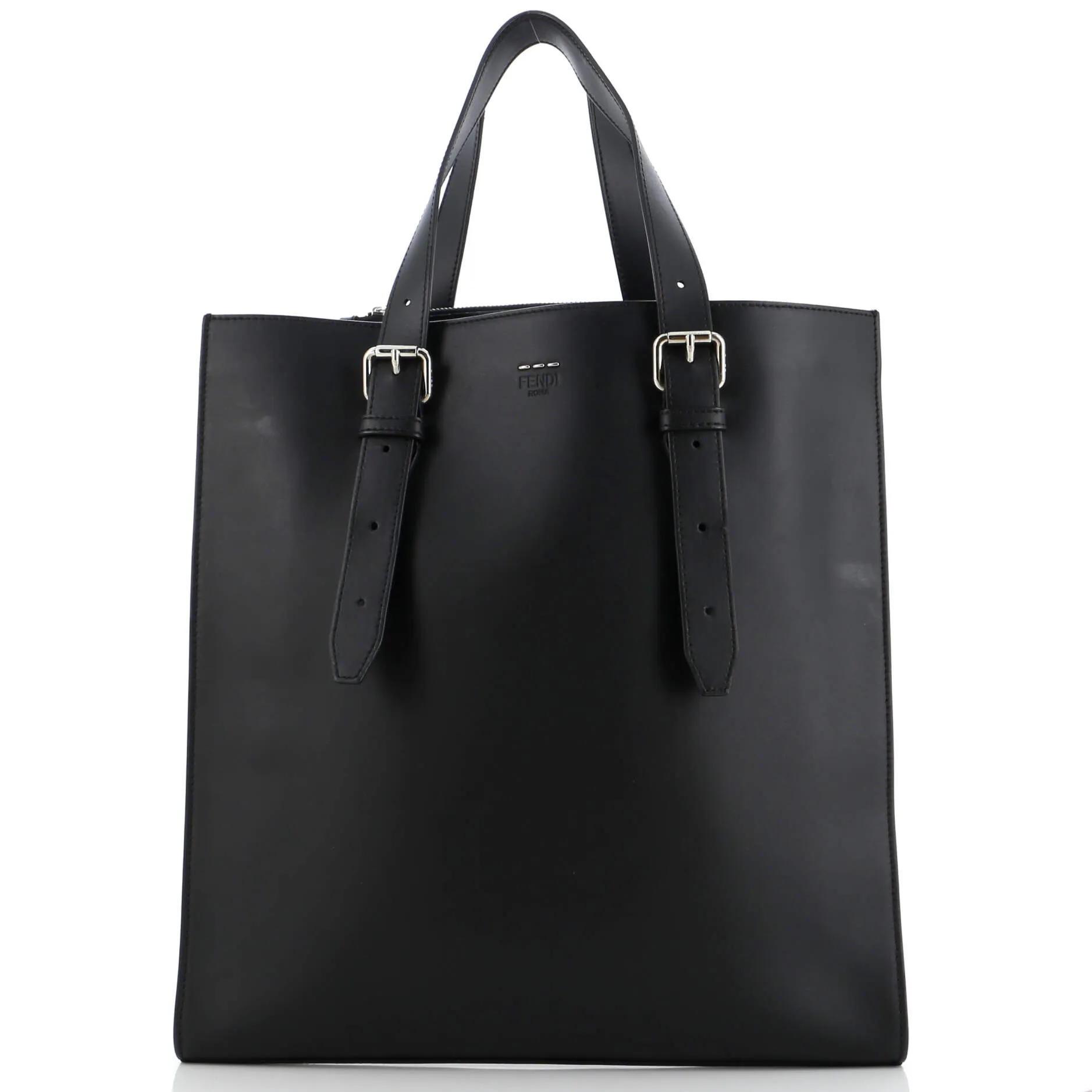 Belted Shopper Tote Leather Tall
