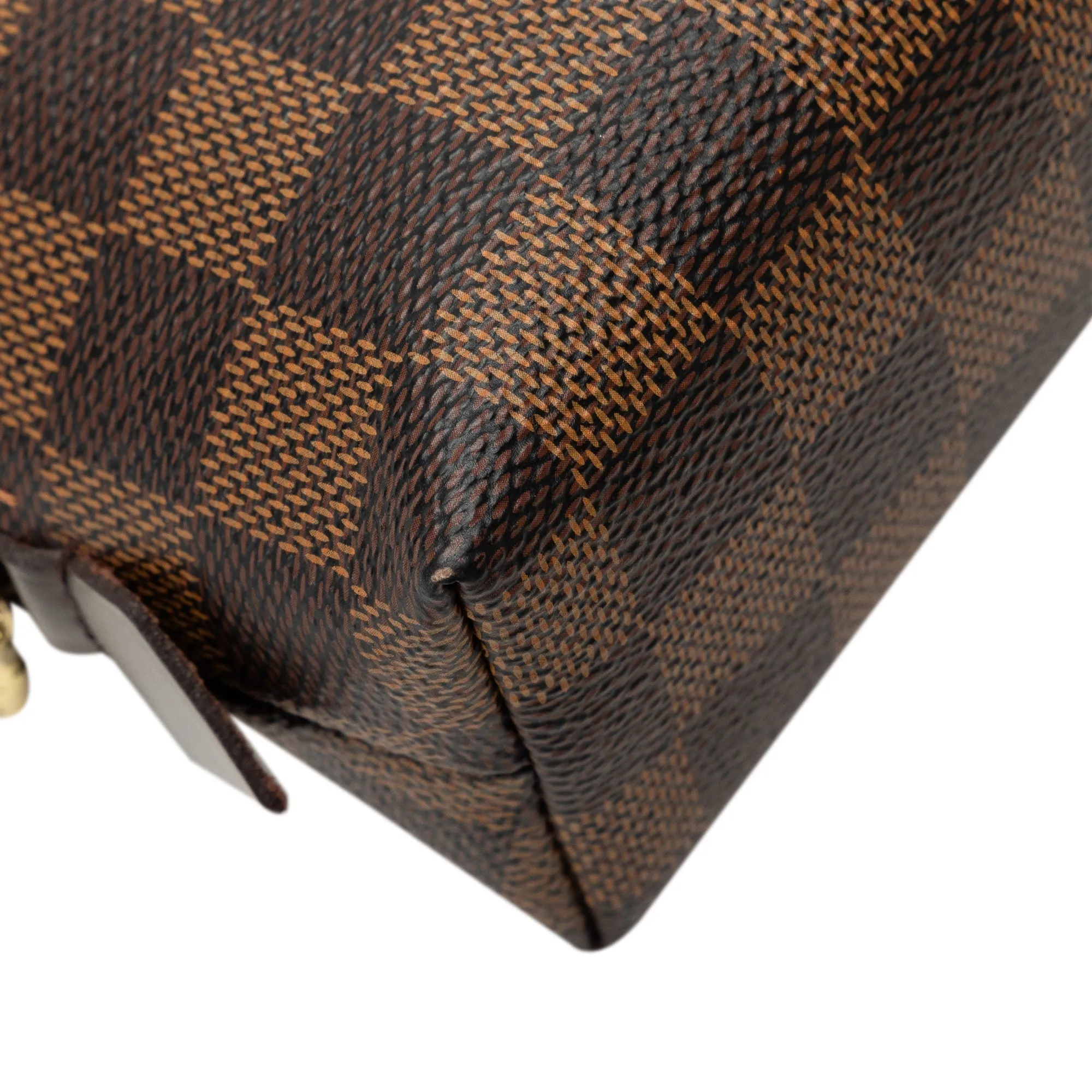Brown Louis Vuitton Damier Ebene Cosmetic Pouch Clutch Bag
