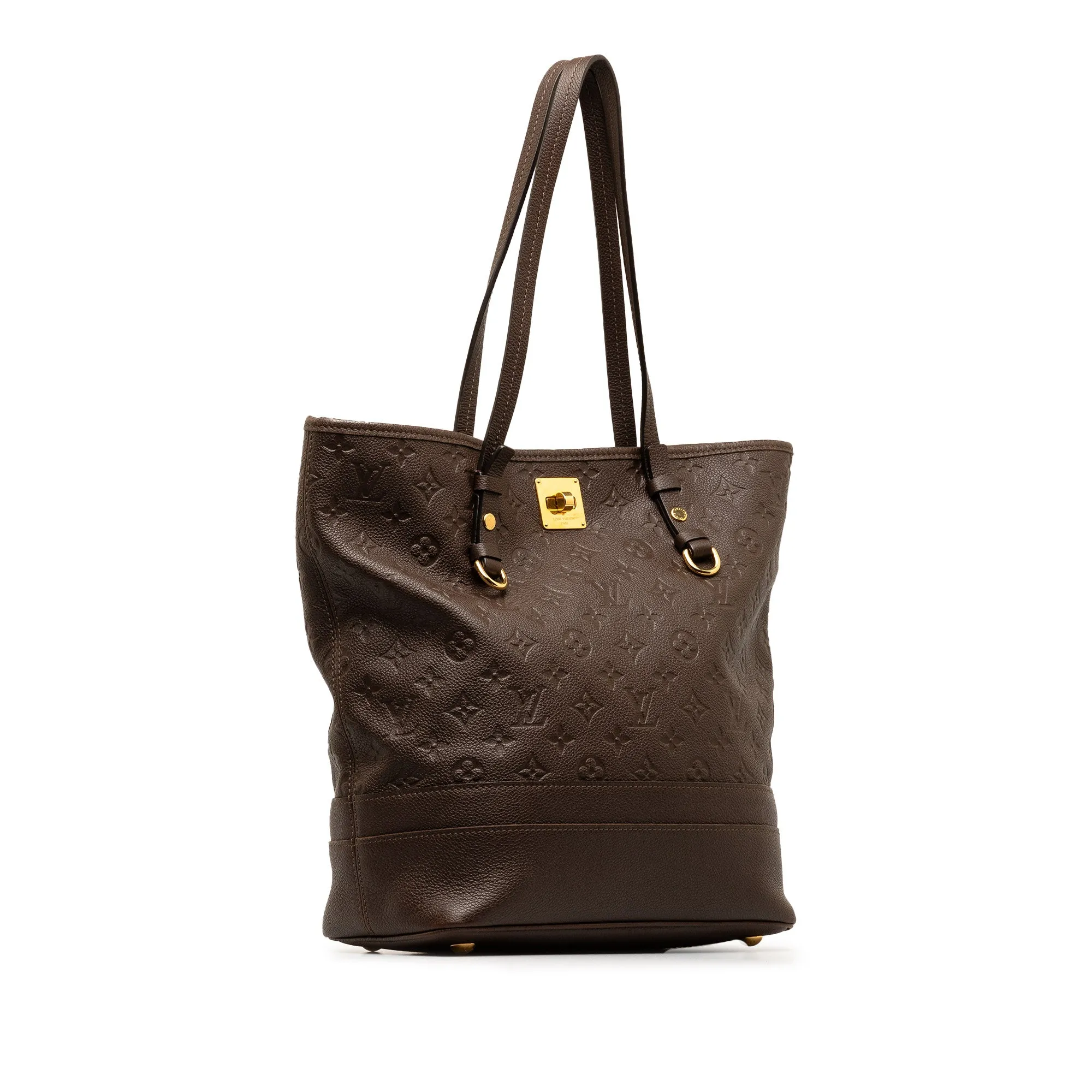 Brown Louis Vuitton Monogram Empreinte Citadine PM Tote Bag