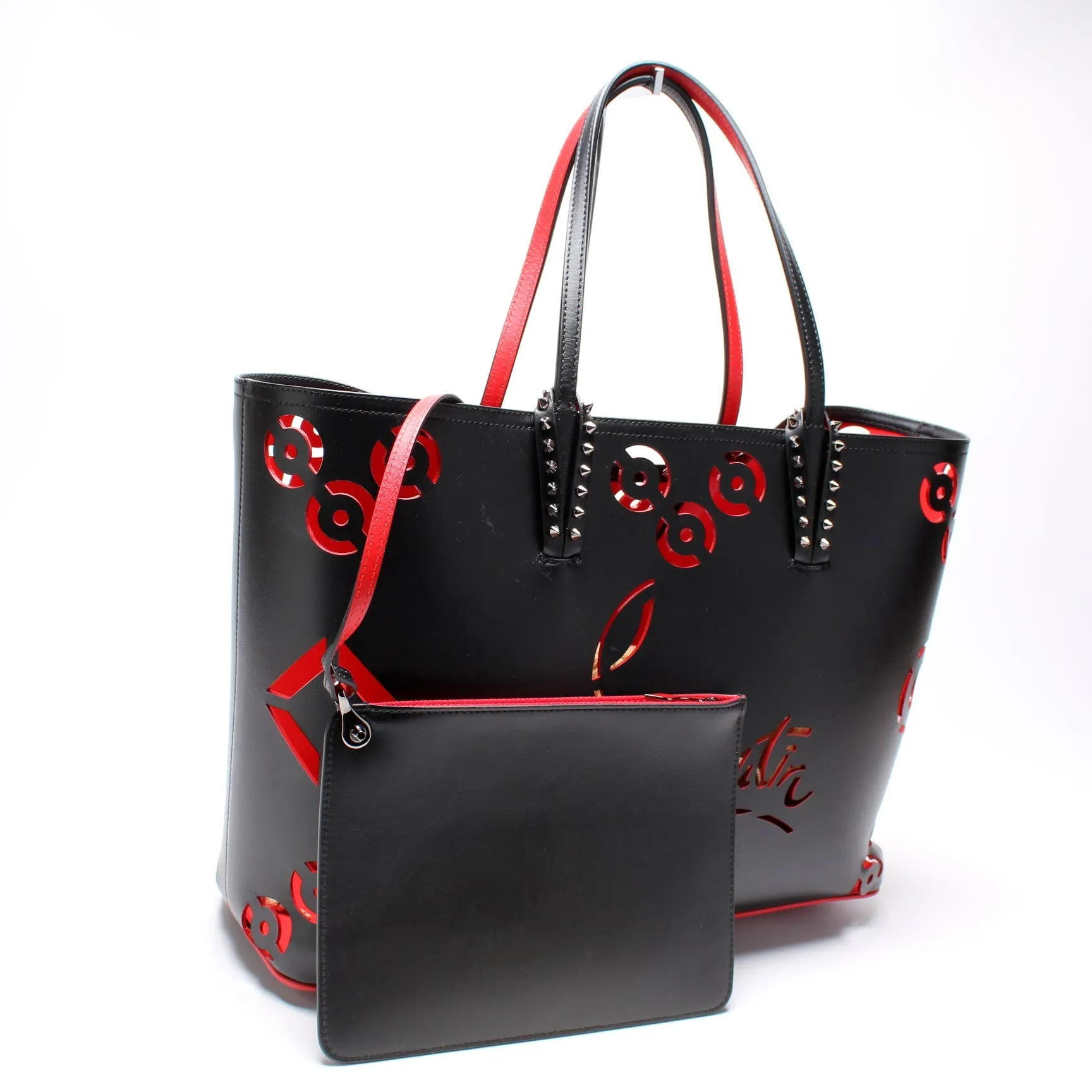 Cabata Tote Large With Pouch Perforated Loubinthesky