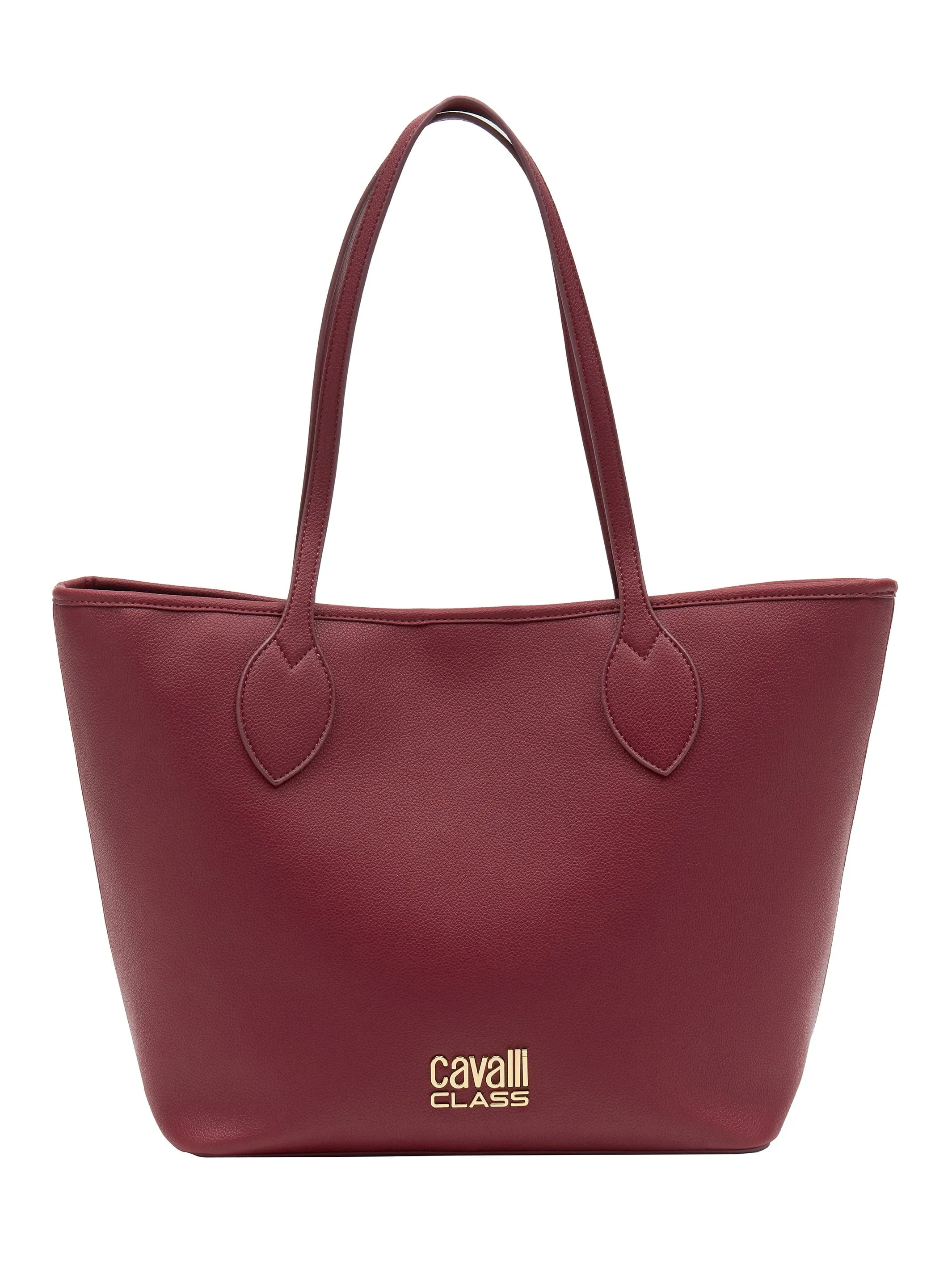 Cavalli Class Burgundy Everyday Soft Large Shopper Tote Bag