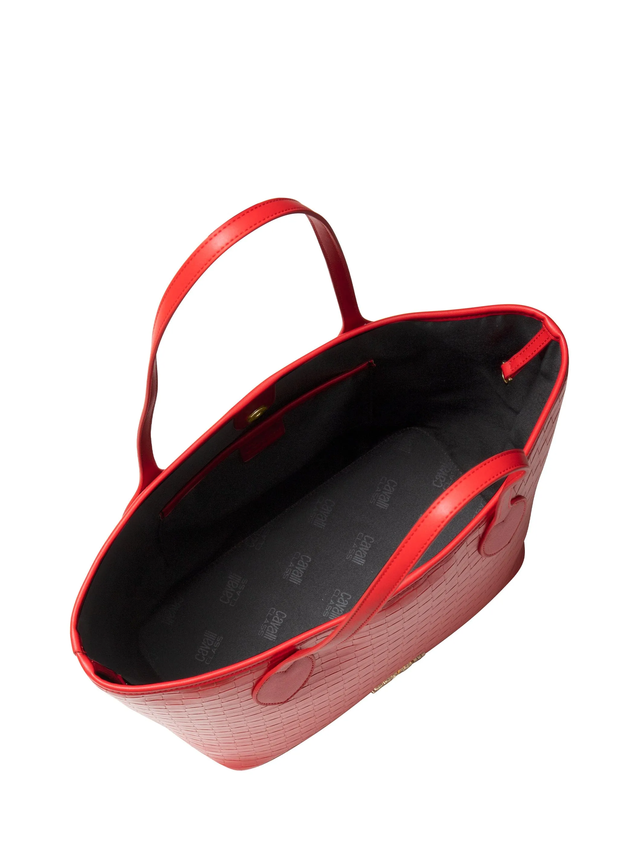 Cavalli Class Red Everyday Soft Large Shopper Tote Bag