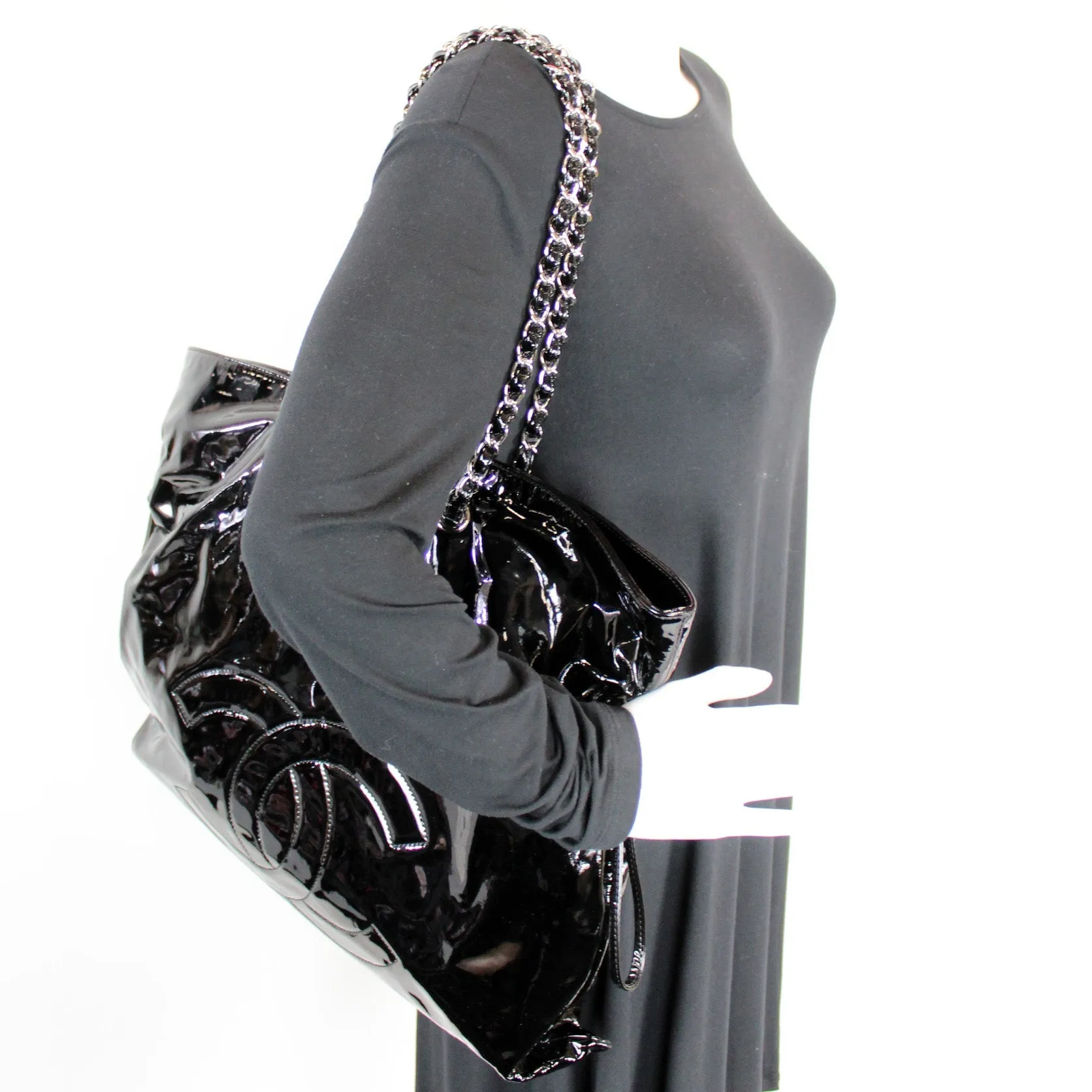 CC Bon Bon Patent Leather Tote Large