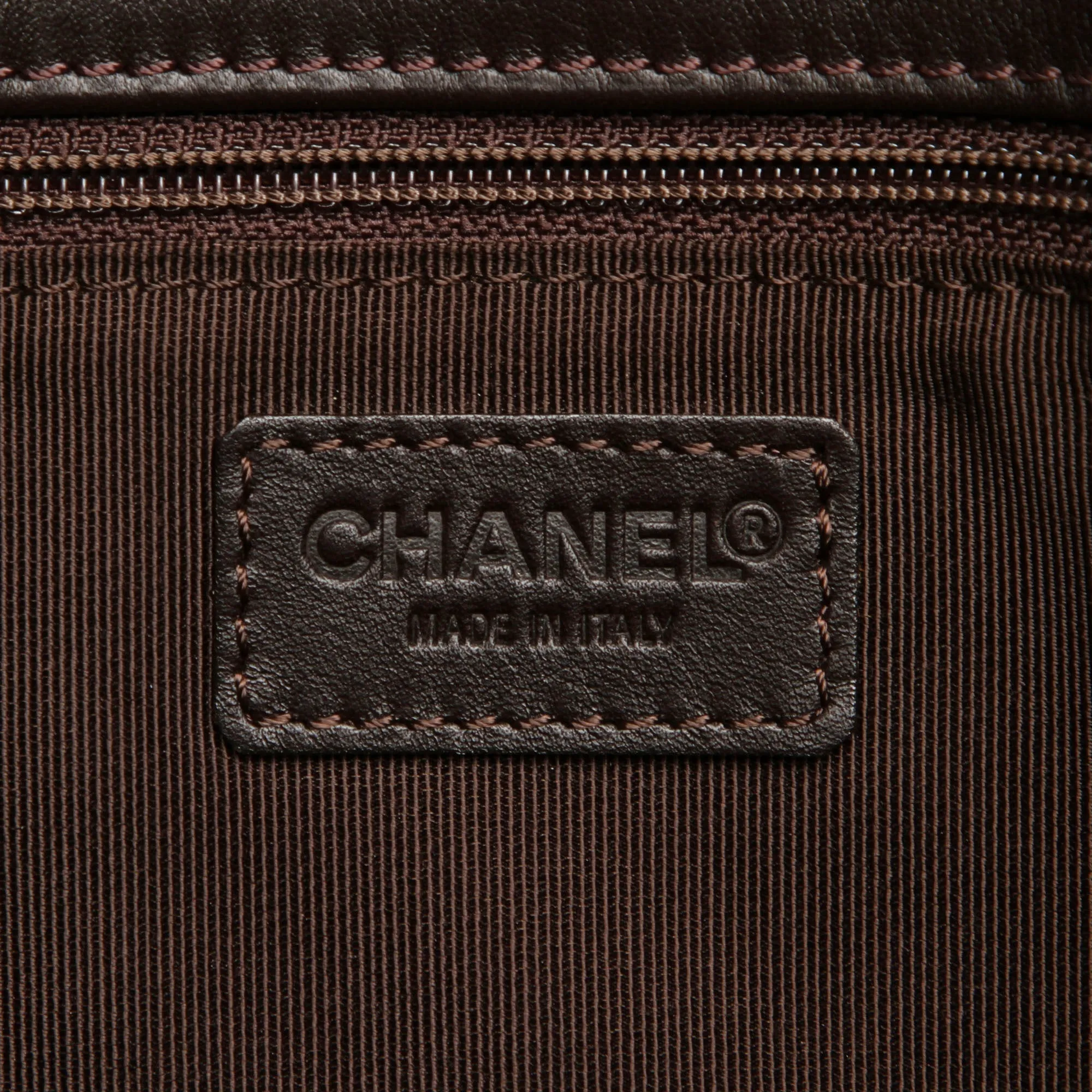 Chanel CC Lambskin Leather Tote Bag Black