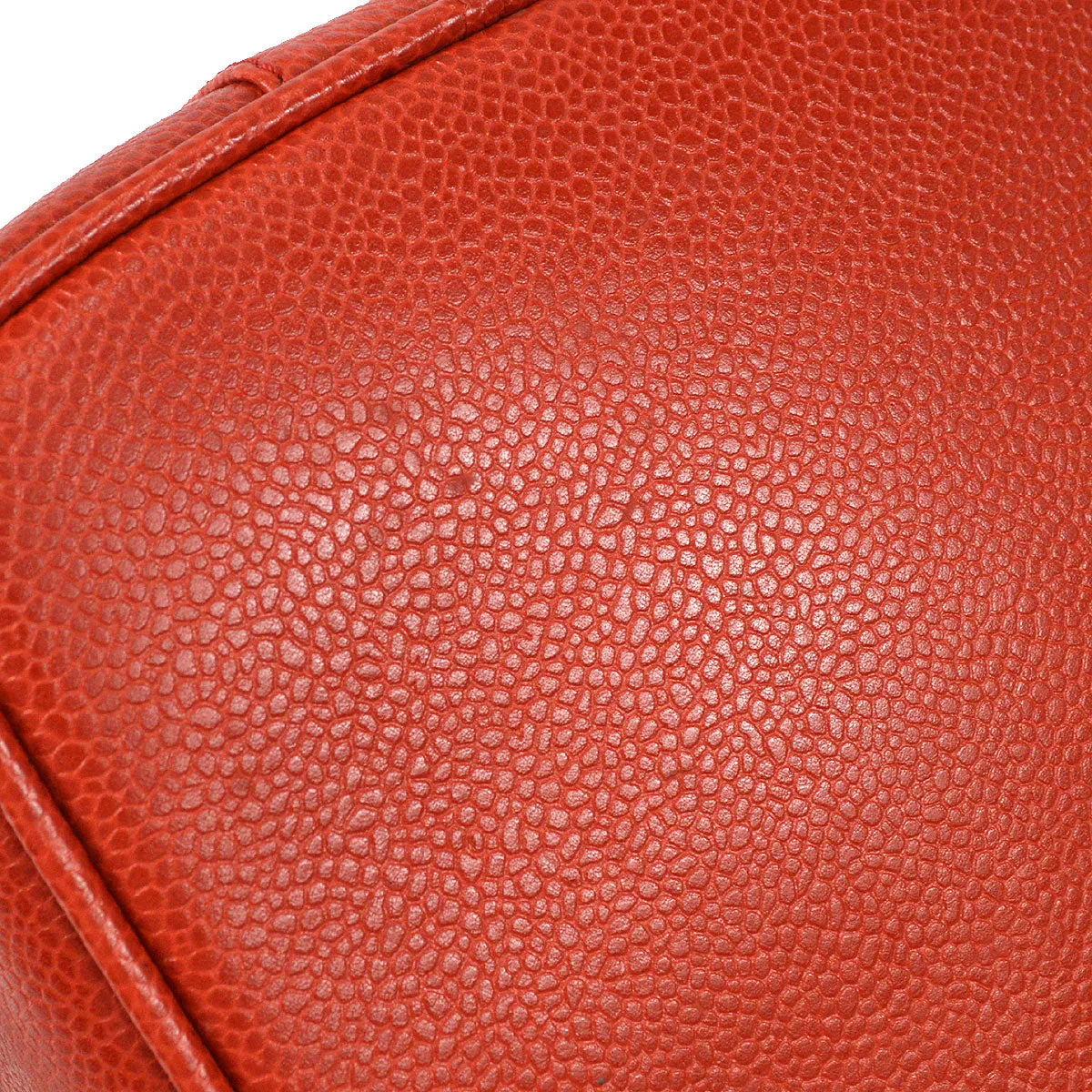CHANEL Cosmetic Vanity Handbag Red Caviar