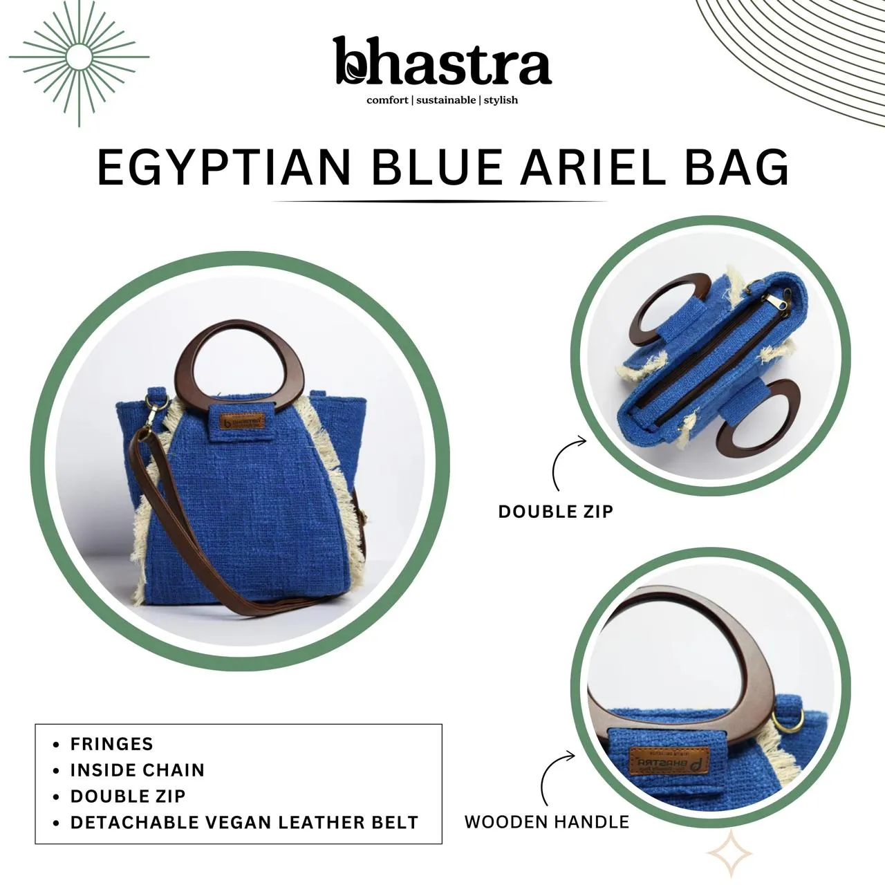 Egyptian Ariel (Includes Ariel Bag ,Vanity Pouch and Glass Case)
