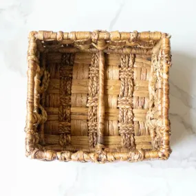 Fancy Water Hyacinth Woven Basket | 8 Inches