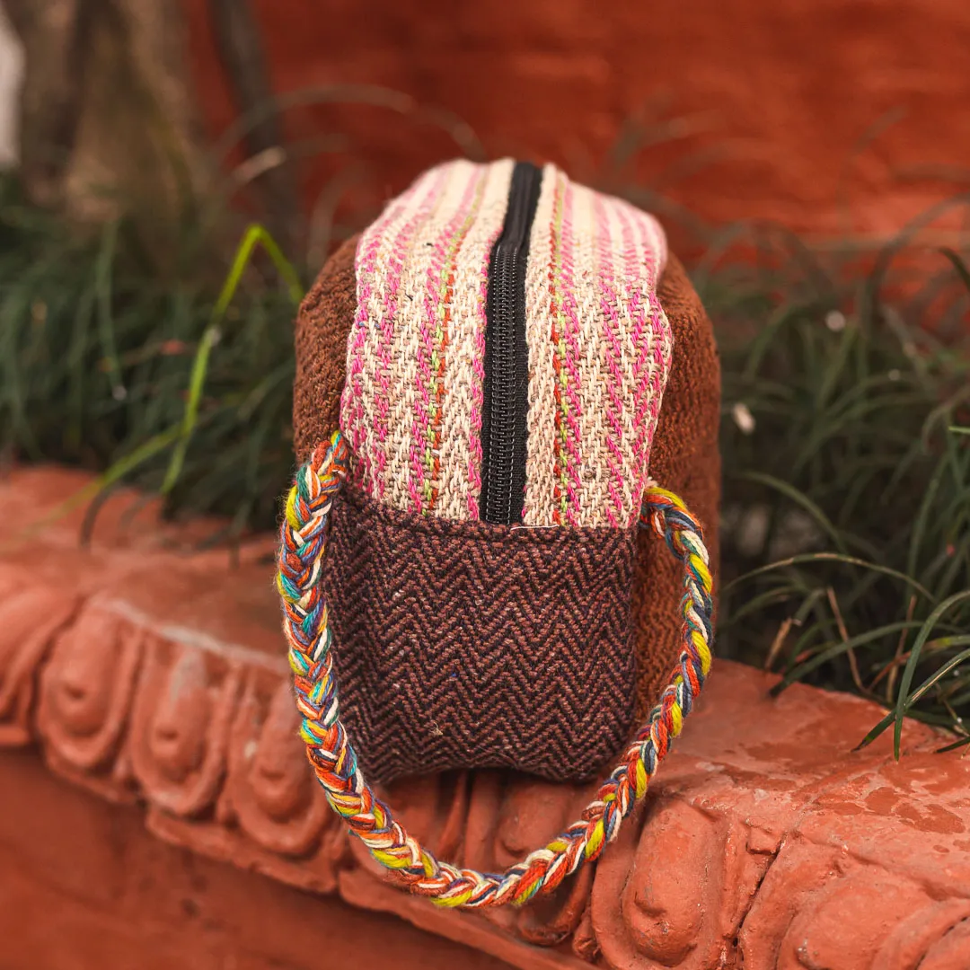 Hemp Travel Pouches - Brown