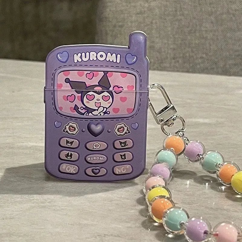 Kuromi Retro Mini Mobile Phone AirPods Case
