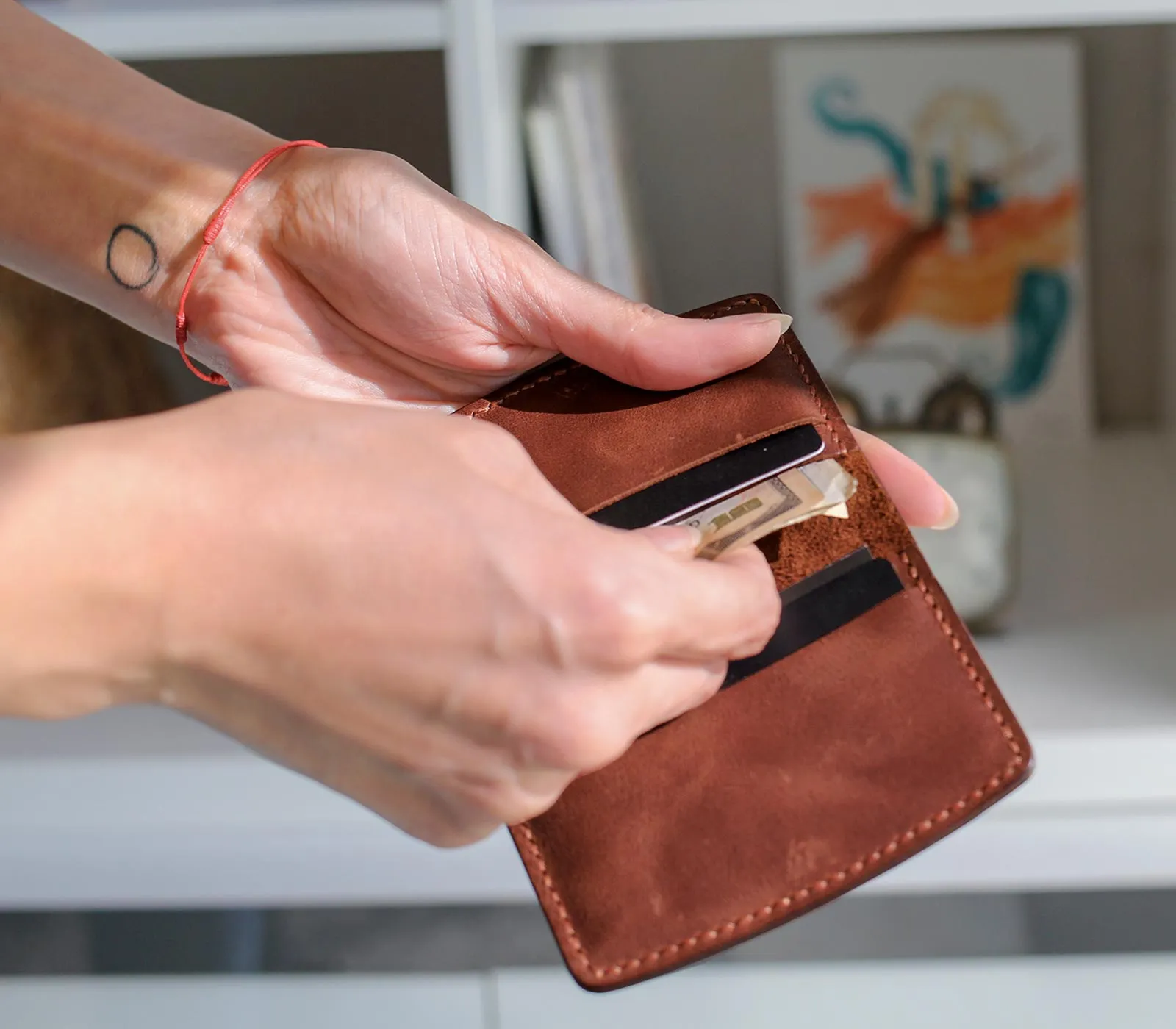 Leather Card Holder Wallet - Etenna