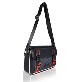 Luxury Leather Crossbody Messenger Handbag for Men Casual Fashion Sling Satchel Shoulder Bags