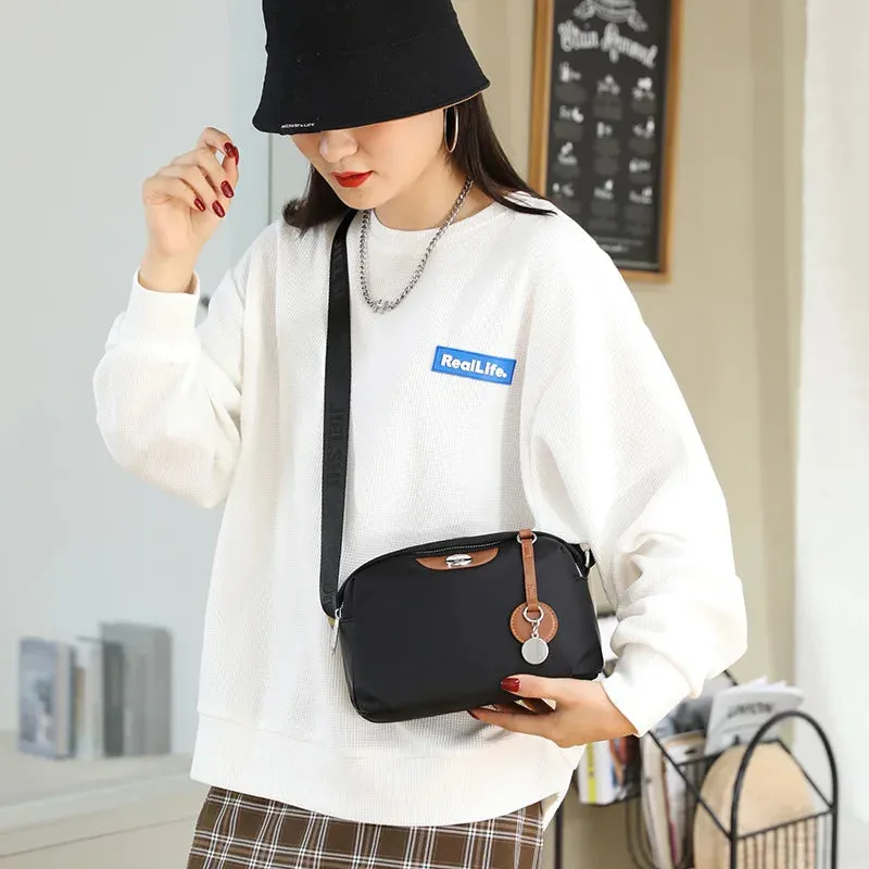 Luxury Modern Women's Waterproof Nylon Pillow Style Crossbody Handbag Purse Large Capacity Female Casual Shoulder Bag