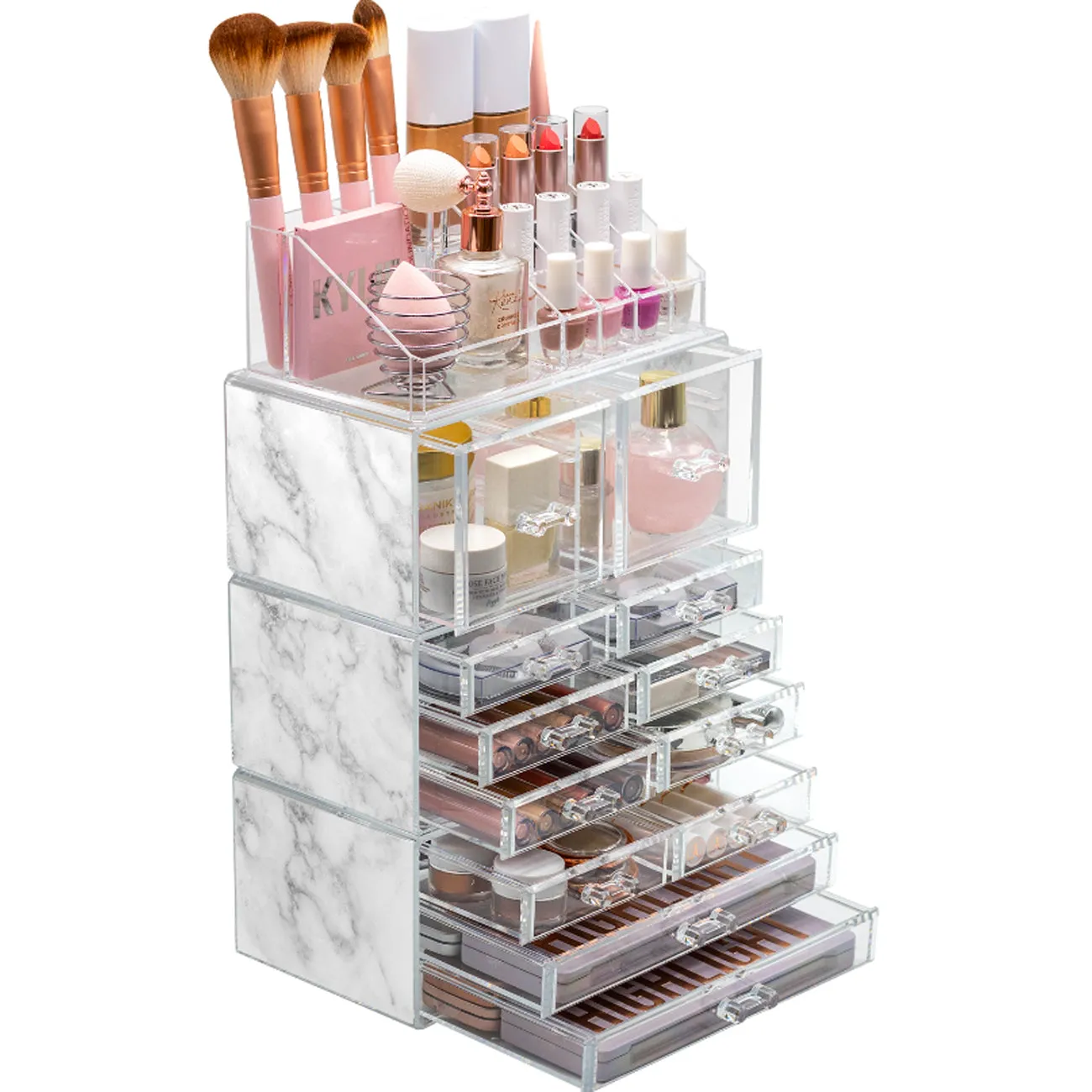 Makeup Organizer Case (12 drawer 4Pc)