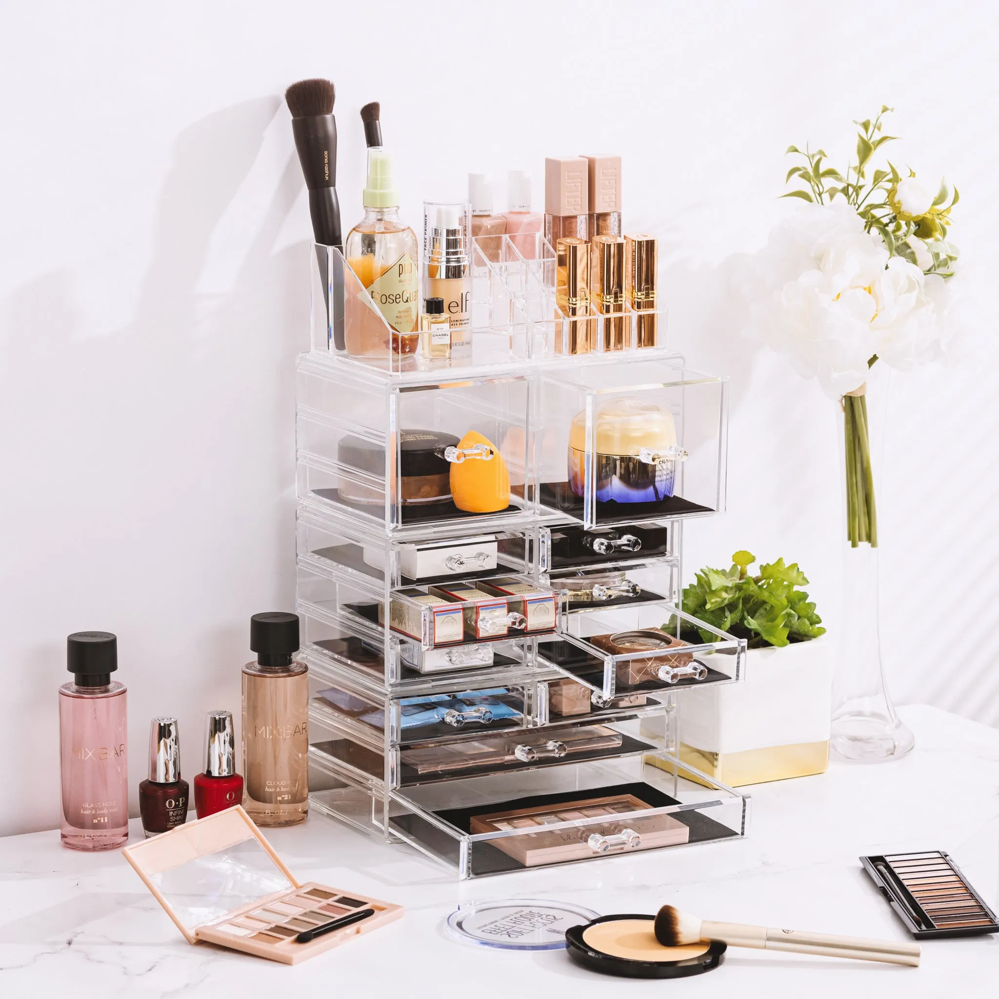 Makeup Organizer Case (12 drawer 4Pc)