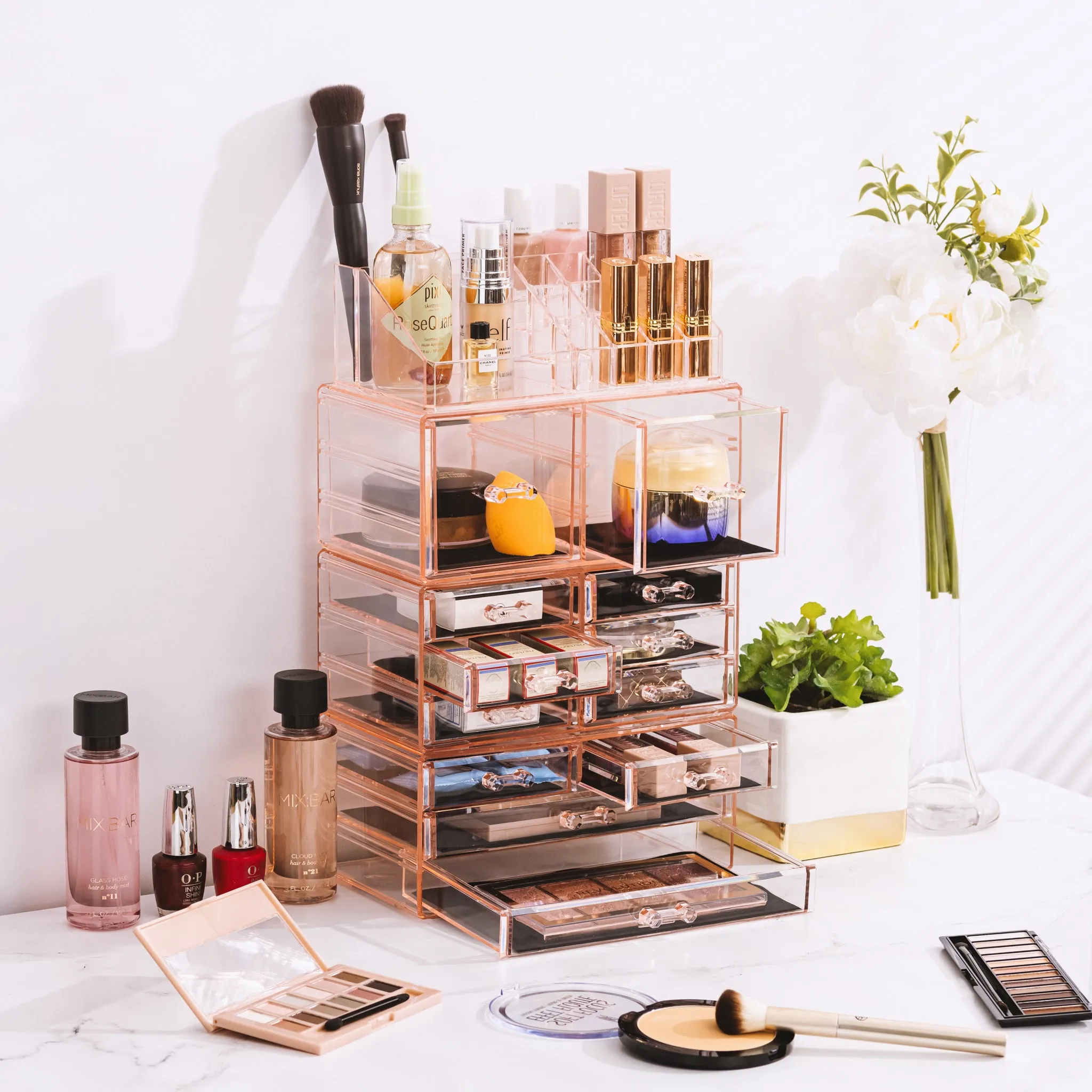Makeup Organizer Case (12 drawer 4Pc)