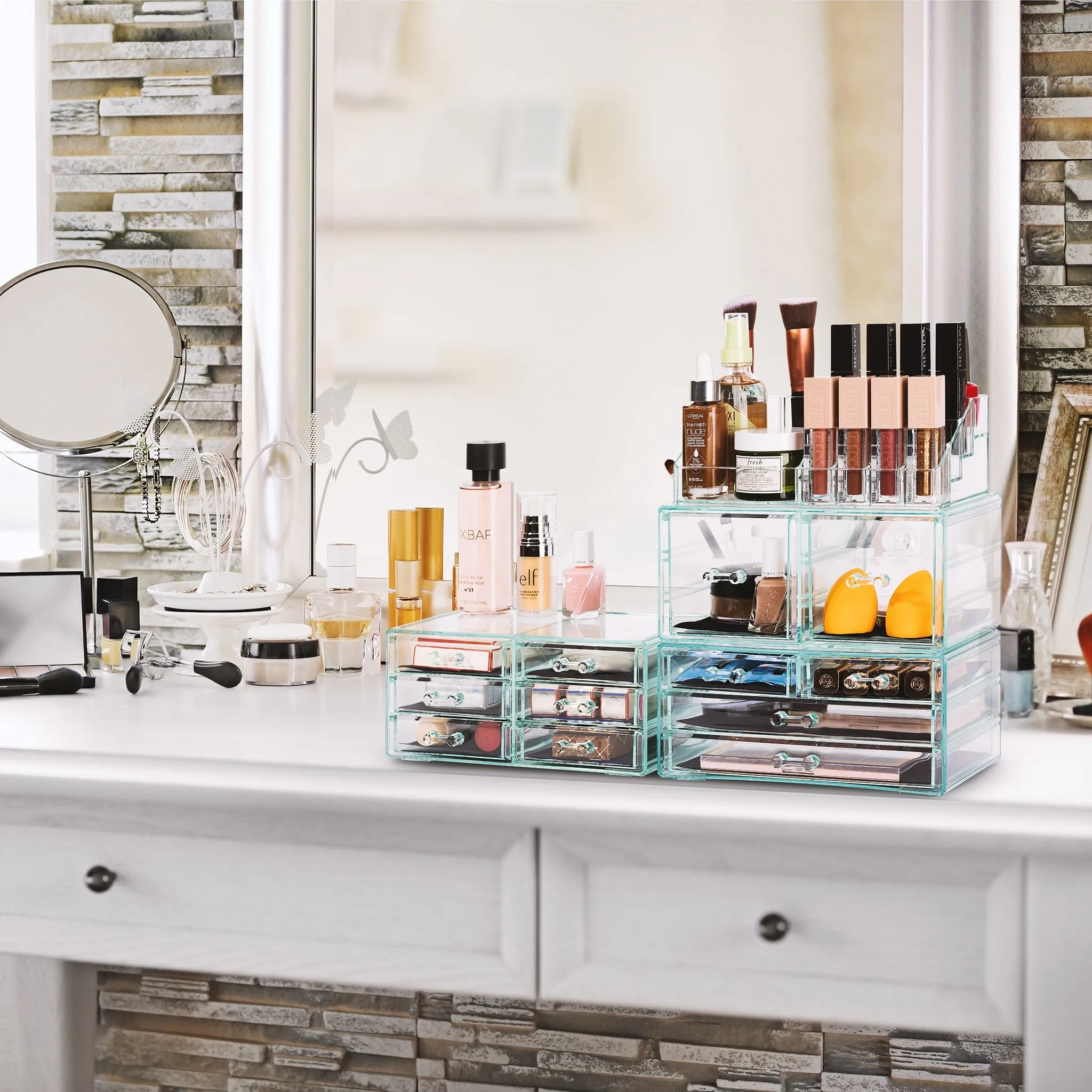Makeup Organizer Case (12 drawer 4Pc)