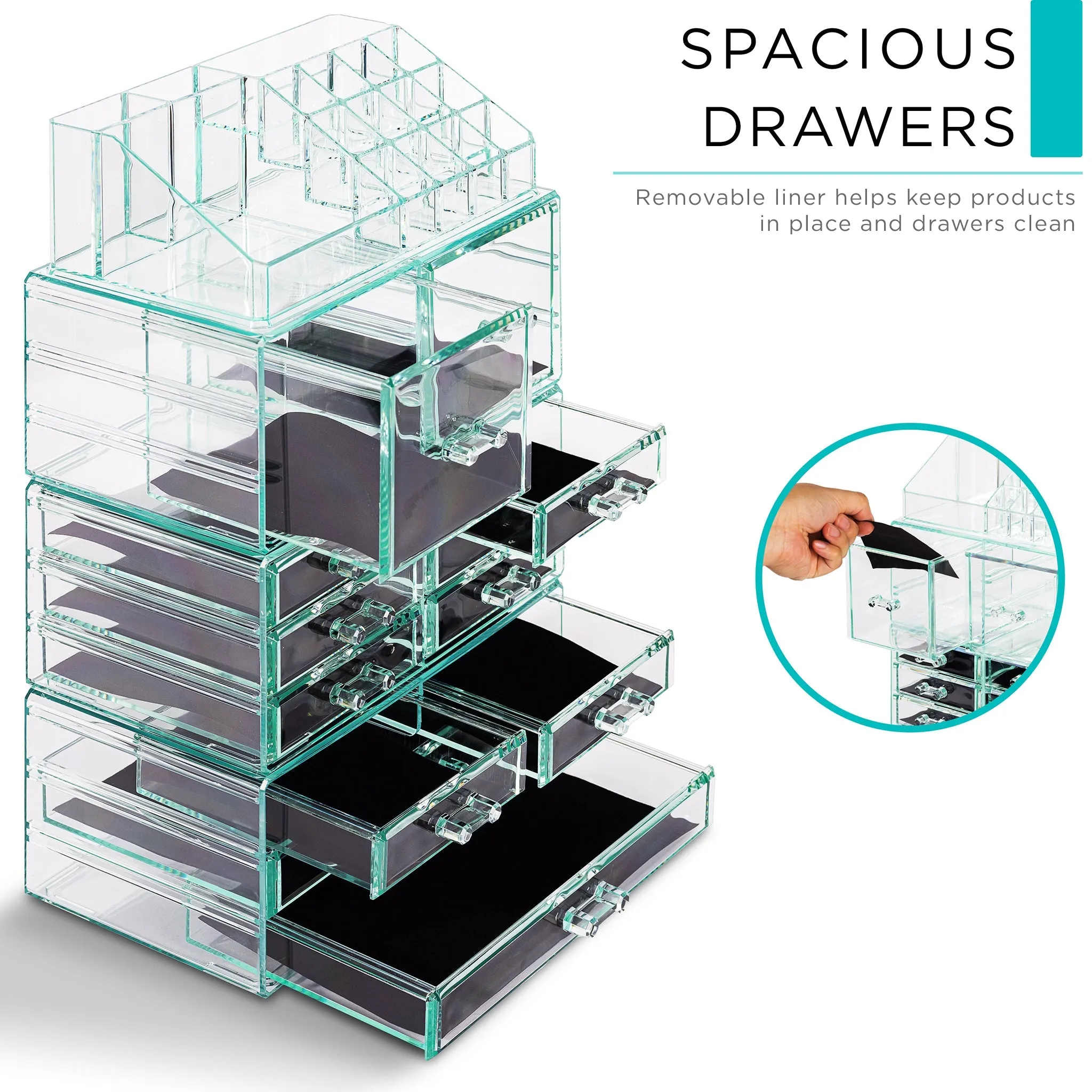 Makeup Organizer Case (12 drawer 4Pc)
