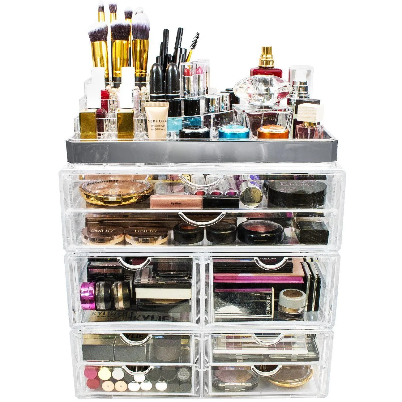Makeup Organizer Case (8 Drawer 4Pc)