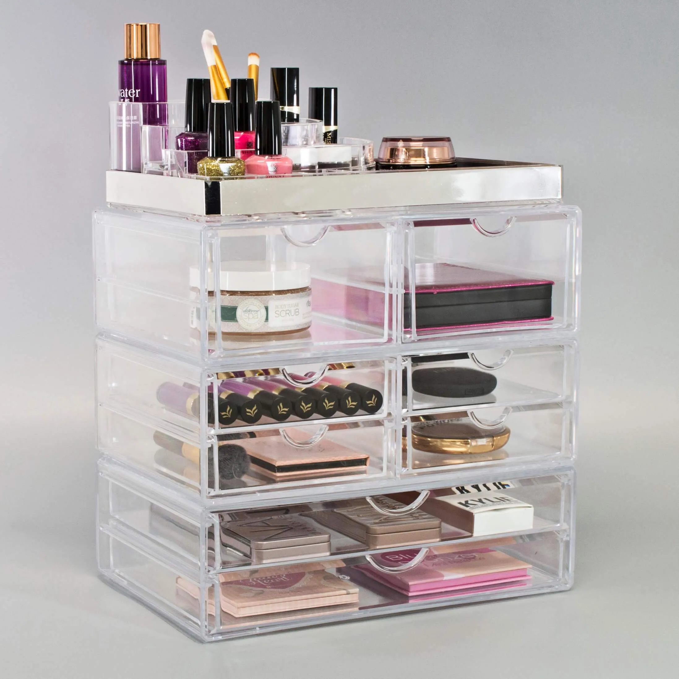 Makeup Organizer Case (8 Drawer 4Pc)