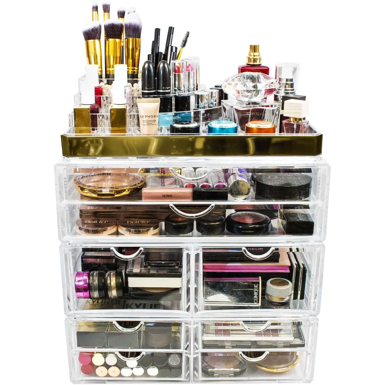 Makeup Organizer Case (8 Drawer 4Pc)