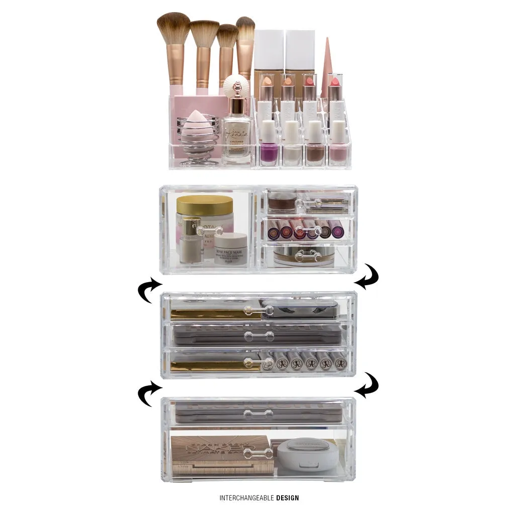 Makeup Organizer Case (9 Drawer 4Pc)