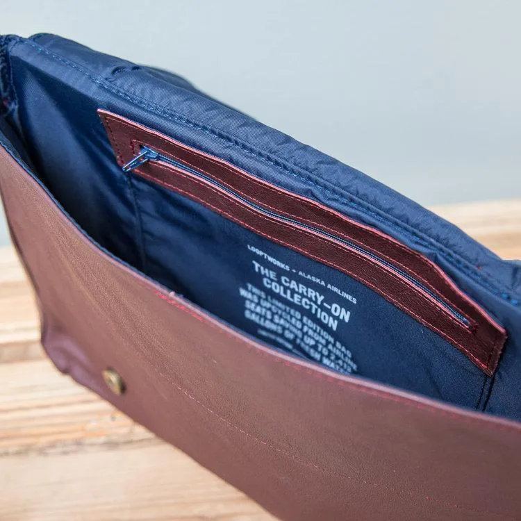 Upcycled Carry-On Messenger Bag
