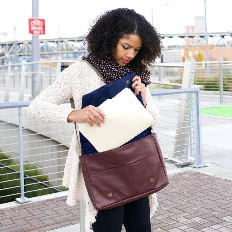 Upcycled Carry-On Messenger Bag