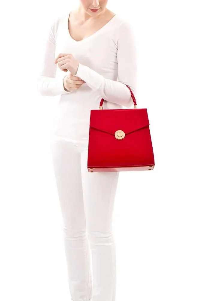 Yorkville Patent Small Arm Bag - Purple